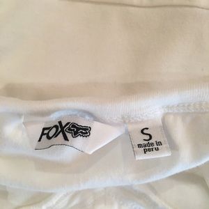 Fox Racing Tops - Cute White Fox Halter Top Size Small Fox Racing Tops - Cute White Fox Halter Top Size Small